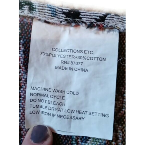 Christmas Winter Scene Placemats Set Of 4 By Collections Etc. Polyester Cotton B - Picture 2 of 7